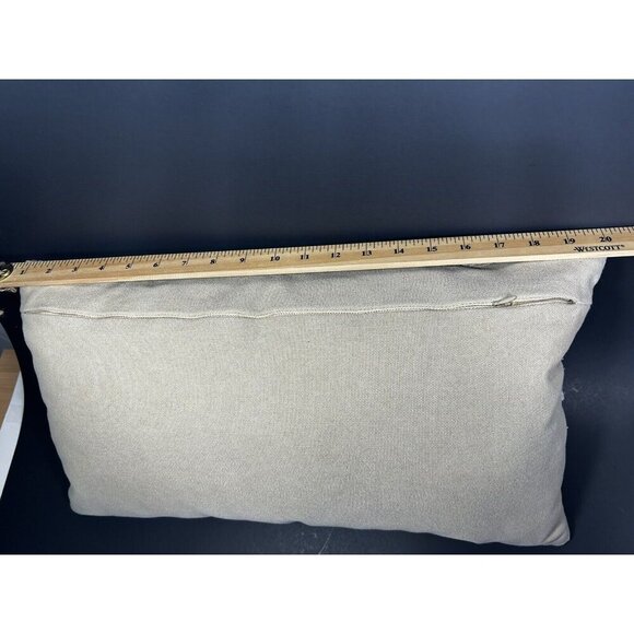 Urban Barn Throw Pillow Boho Natural Macrame - Picture 6 of 10